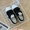 Luxury platforms canvas shoe thick bottom womens comfortable pure colour designer casual sneakers lady half slippers