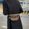 Women's Waist Bag High Quality Canvas Chest Pack Fashion Leopard Print Shoulder Fanny Female Autumn Trend Belt Bags 240103