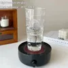 Tazza creativa per acqua in vetro di grande capacità da 1000 ml, resistente alle alte temperature, per ragazze domestiche con coperchio e cannuccia 240103