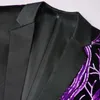 Men's Suits Sequins Party Dress Suit Jackets 1 Piece Stylish Dinner Jacket Wedding Blazer Prom Tuxedo One Button Mens Blazers