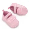 Lauflernschuhe für Babys, Mädchen, niedlich, leicht, weiche Gummisohle, Spitze, PU-Leder, geborenes Kleinkind, rutschfest, zum Laufen, Laufen