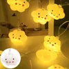 Guirlande lumineuse LED féerique pour chambre d'enfant, décoration de fête, alimentée par batterie, décoration festive pour cour suspendue