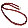 Pendentifs 2-4mm Naturel FACETED Ruby Garnet Gemstone Perles Collier Classique Souvenir Fantaisie Yoga Calmant Matière Noire Spiritualité Perlée