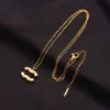 20style Fashion Pendant Necklace Choker Chain 18K Gold Plated Stainless Steel Luxury Designer Letter Pendant Necklaces Women Jewelry High Quality Gifts