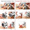 Aluminium Meat Grinder 10 Stuffers Manual Sausage Stuffer With Tubes Tool Mincer For Home Kitchen Accessories 240103