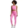 Lu Align Femme Couleur Unie Ensemble De Gym Tenue Serrée Leggings Sport Fitness Boucle Dos Croisé Soutien-Gorge De Gym Top 2pc Costume Entraînement Jog Femmes Lemon Lady Gry Sports Filles