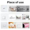 Hooks 5/10pcs Wall Adhesive Transparent Wire Shelf Rack Hook Mount Free Punch Kitchen Bathroom Non Trace Stickers Holder