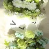 Fleurs décoratives bricolage mariage mariée fleur route plomb mur matériel plante branche Dahlia artificiel fabricant maison décor de noël
