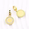 Dangle Earrings Sunspicems Gold Color Stainless Steel Women Earring Turkey Coin Jewelry Middle East Arab Round Pendant Muslim Non Fading