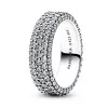 925 livres argent nouvelle mode charme bague originale, bague en argent, dames pleine diamant bague en or Rose