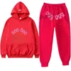 Spiderman femme hommes impression 555555 costume sweats décontracté coton imprimé haut rose sweat ensemble vêtements de sport pantalon QQ6P