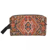 Kosmetiska väskor antik persisk stam turkisk kilim väska stor kapacitet vintage bohemisk etnisk konst smink