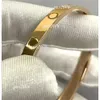 Designer armband klassieke schroevendraaier unisex manchet 316L roestvrij staal vergulde gouden sieraden Valentijnsdag geschenk