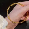 Bangle Mobius Ring Bracelet For Women Yue Nansha Golden Gold Young Light Luxury Simple Fine Does Not Fade