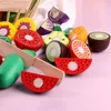 Toddler Simulation Kitchen Pretend Toy Wooden Play Food Cutting Magnetic Fruit Vegetable Set Montessori Educational Children Kid 240104