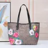 City Tote Bag Designer Femmes Bouton Magnétique Sac À Main Impression Fermeture À Glissière Bandoulière Dame Grande Capacité Banlieue Totes Casual Luxe Épaule Sacs À Provisions