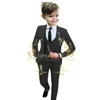 Costume 3 pièces Beige pour garçons, formel, pour fête de mariage, smoking, veste, pantalon, gilet, sur mesure, Costume pour enfants de 316 ans, 240103