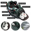 Gym Bag Läder Duffle Shoulder Bags Shoe Compartment Waterproof Outdoor Travel Stora kapacitet Sport Fitness Handbag X163D 240104