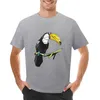 Men's Polos Toucan T-Shirt Graphic T Shirts Black T-shirts For Men