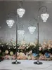 Decorative Plates Upscale Wedding Decoration Acrylic Crystal Lamp Road Cited Props 170CM Height Metal Stand For Party Event Site Layout 4Pcs