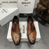 Berluti Mens Trade обувь кожаная обувь Berlut New Mens Venezia Vintage Splicing Oxford Color Polising Formal Business RJ K291