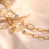 Bransoletki uroku Mafisar 316L ze stali nierdzewnej Złote Kolor Drzewo życia Bransoletka dla kobiet moda