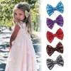 25 pièces/lot, 75 couleurs, 5 gros nœuds salissants à paillettes avec/sans Clip, accessoires pour cheveux pour filles, couvre-chef de fête pour enfants, vente en gros, 240104