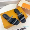 Women Designers Appeal Mule Flat Heel Slide Slippers Pool Comfort Sandals Lady Leather Mules Summer Casual High-quality