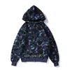 Full Zip Up Sweat à capuche Designer Veste Sweat-shirt Camo Pull à capuche pour hommes et femmes Ouvert avant Zipper Casual Cardigan à manches longues