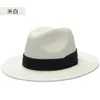 Hommes grande taille Fedora mâle été casquette de soleil adulte Panama chapeau chapeaux de paille 5557 cm 5860 cm 240103