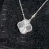 Four Leaf Clover Necklace Gold Plated For Women Valentine Mother Day Engagement Designer Jewelry-Gift Wholesale