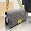 Bolsa crossbody bolsa de luxo bolsa leboys bolsa feminina designer bolsa de ombro bolsa de corrente de treliça de diamante bolsa de couro real bolsas femininas populares bolsas mensageiro para meninas