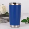 16 Colors 20oz Tumblers Stainless Steel Vacuum Insulated Double Wall Wine Glass Thermal Cup Coffee Beer Mug With Lids For Travel ZZ