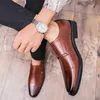 WEH hommes chaussures confortable Gentleman élégant affaires chaussures formelles en cuir Oxford chaussures habillées hommes fête de mariage Oxfords 38 ~ 48 240103