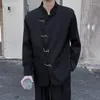 Ternos masculinos 2024 primavera estilo chinês gola blazers masculino coreano streetwear vintge moda casual solto terno jaqueta blazer homem casaco