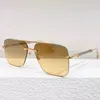 Linnans solglasögon designer Mens Womens Classic Frameless Rectangular Brown Lens UV400 fashionabla och eleganta solglasögon med låda
