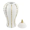 Garrafas de armazenamento vaso de flor cerâmica porcelana gengibre frasco para escritório de gabinete de inauguração