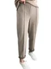 Gęstość kobiet Pencil Pants Autumn Winter Ubrania wełniane wełniane żeńskie kombinezon do spodni luźne spodnie S 240104
