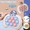 Elektroniczna pop świetlna gra Fidget Szybka push bąbelki maszyna do gry Dzieci kreskówka zabawna puzzle push squezing zabawki anty stres sensory