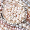 Pärlor 45 stilar 100% naturliga sötvatten pärlpärlor knapp ris form stans lös riktiga perlar för smycken som gör DIY -halsbandsarmband