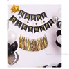 Party Decoration Multi Themes Happy Birthday Banner Baby Shower Decorations Po Booth Bunting Garland Flags