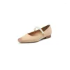 Dress Shoes Girls 'Small Single Pärled 2 cm Women's 2024 Autumn Model