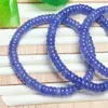 Link Bracelets Natural Deep Blue Tanzanite Bracelet 6X2mm Jewelry Beads Women Man Christmas Gift