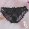 Underpants Men Sheer Underwear Sissy Floral Lace Pouch Panties See-through Bikini Brief Mesh Ultra Thin Knickers Gay Erotic Lingerie