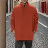 Herenhoodies Zware sweatshirts Herfst- en wintermode sweatshirt Casual losse effen heren V-notch pullover fleece