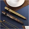 Handgereedschap Bolt Action Pen Massief Messing Edc Sixedge Pocket Metaal Tactisch Met Vullingen En Clip Handtekening Zelfverdedigingstool Drop Deli Otkoe