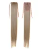 Длинные светлые волосы Синтетический длинный хвост 22 дюйма 55 см 100 г 16 Прямые наращивания хвоста для Америки Женский хвост на шнурке9316508