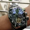 Armbandsur Top Brand Men's Watch FM Tourbillon Automatiska mekaniska män 30m vattentät självvind manlig handledsmode Frank-mu