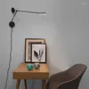 Wall Lamp Long Rod Rocker Modern Touch Switch Creative Luminaire For Bedroom Living Room Study Aisle Decorative Led Light YX390D