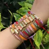 Bangle 10pcs Nowy regulowany łańcuch liny ręcznie robione Branslacje Bransoletowe biżuterię dla kobiet biżuterię imprezową